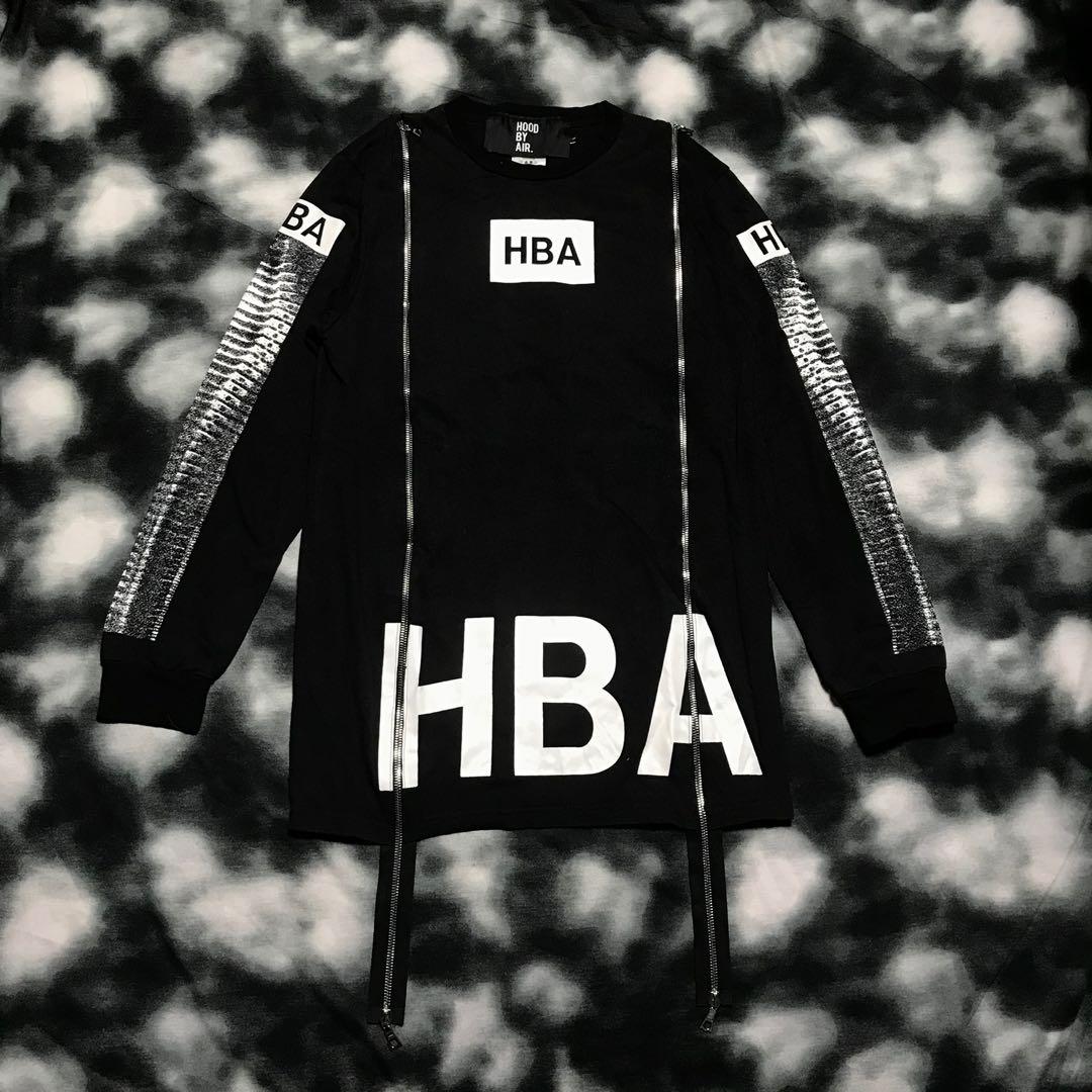 HOOD BY AIR HBA Screenprinted X-ray Double Zip Long Sleeve