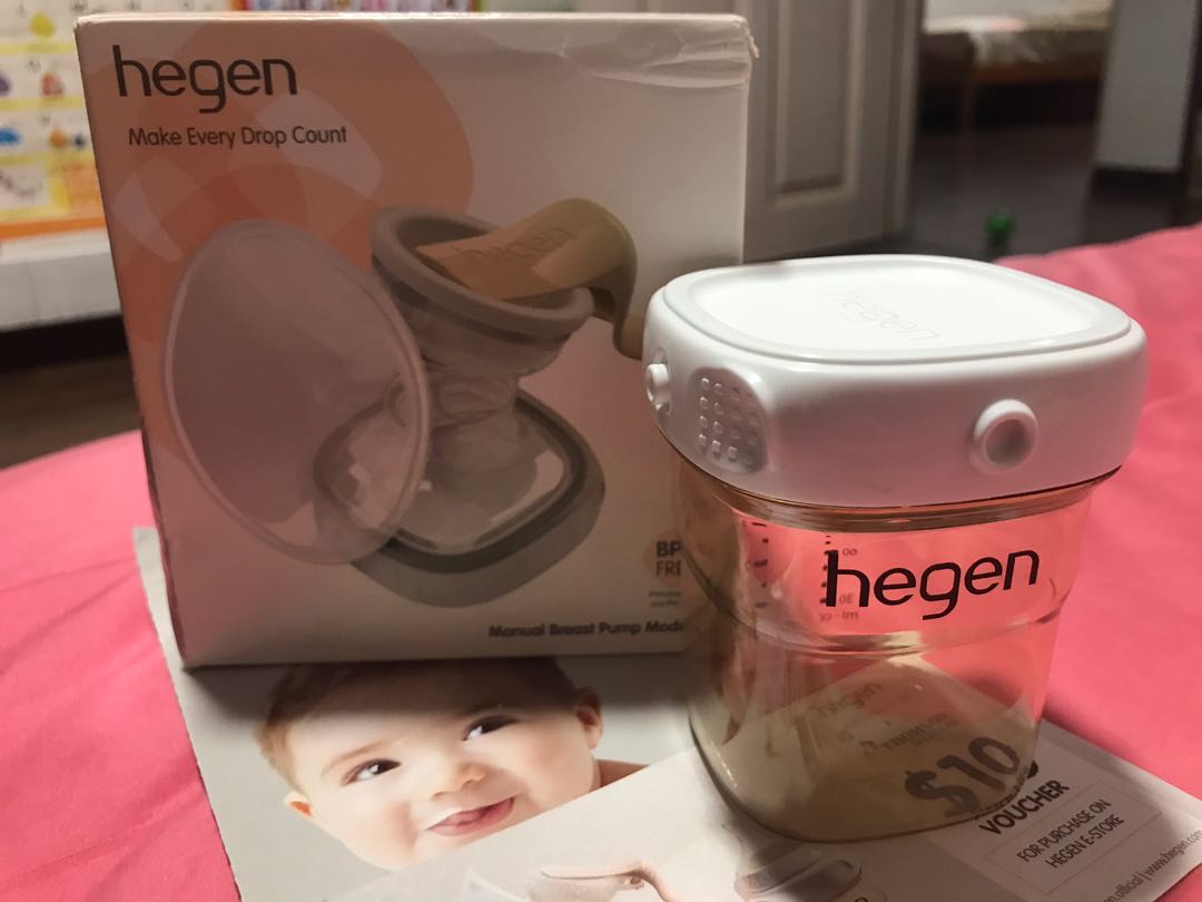 Hegen manual breast pump Hagen manual pump breast pump, Babies & Kids