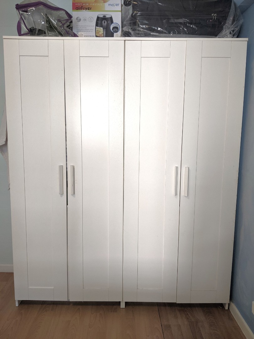 Ikea BRIMNES 2 door wardrobe, Furniture & Home Living, Furniture