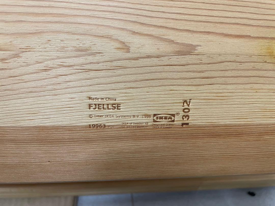 IKEA MALFORS single mattress and FJELLESS bedframe, Furniture & Home