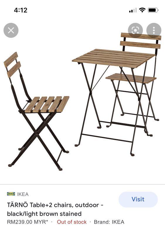 Ikea Tarno Table Set, Furniture & Home Living, Furniture, Tables & Sets