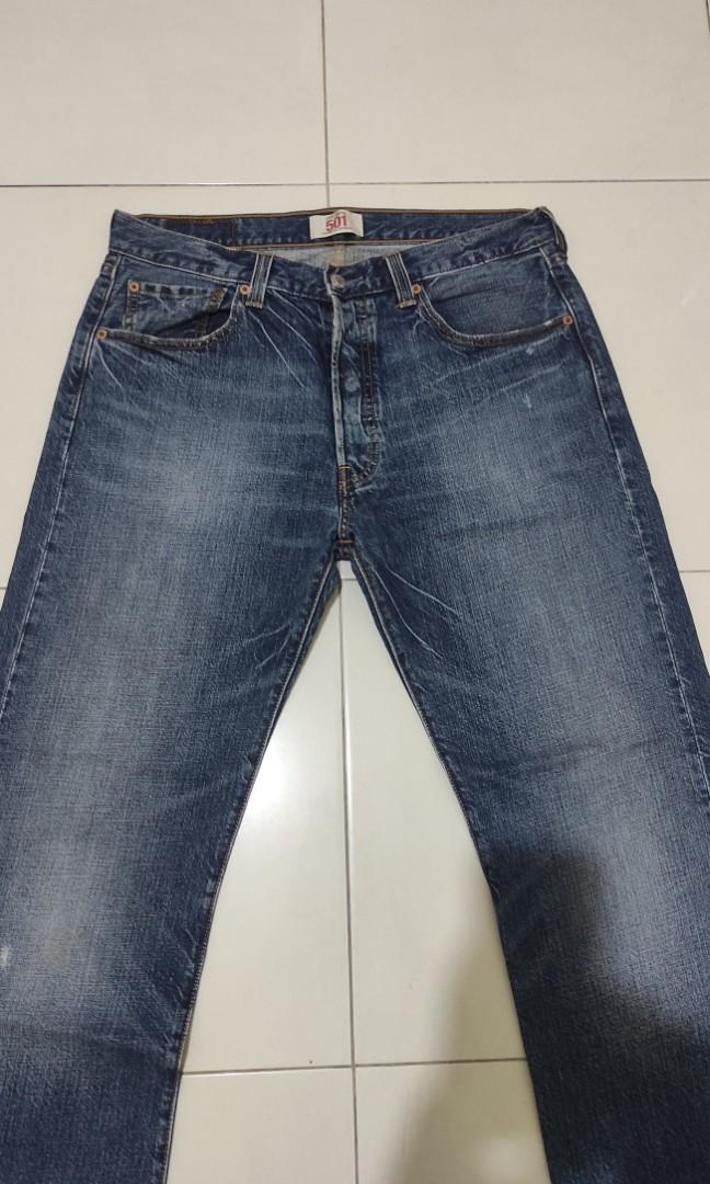 Jeans Levis 501 sz 34, Fesyen Pria 