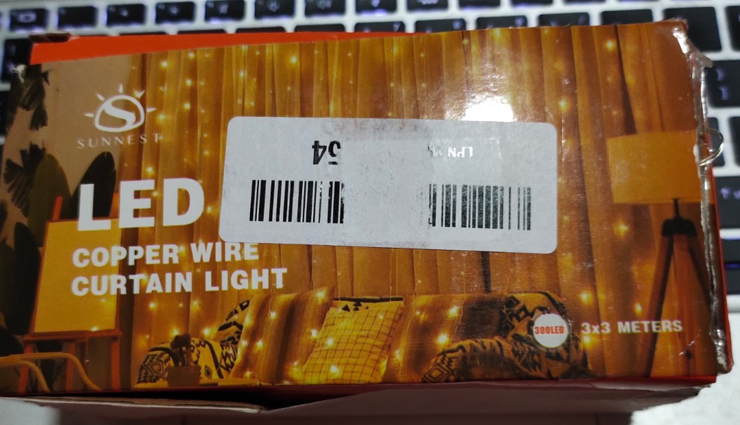 LED copper wire curtain light with remote control LI05, Furniture