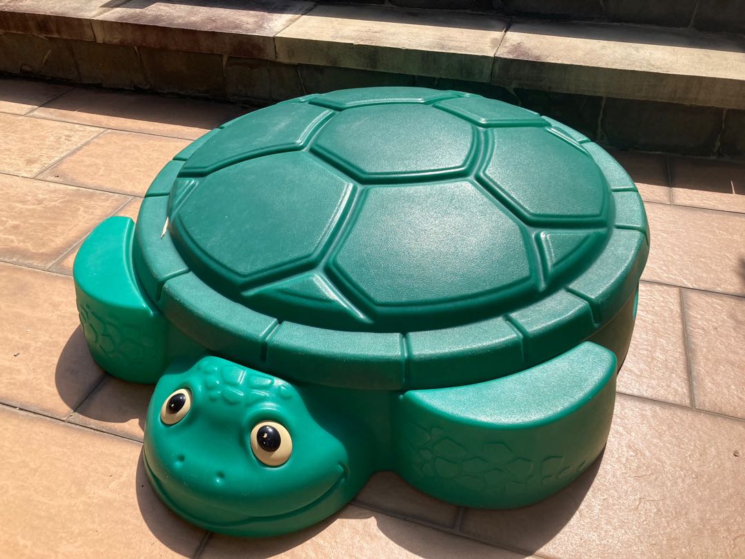 Turtle paddling pool sandpit sales