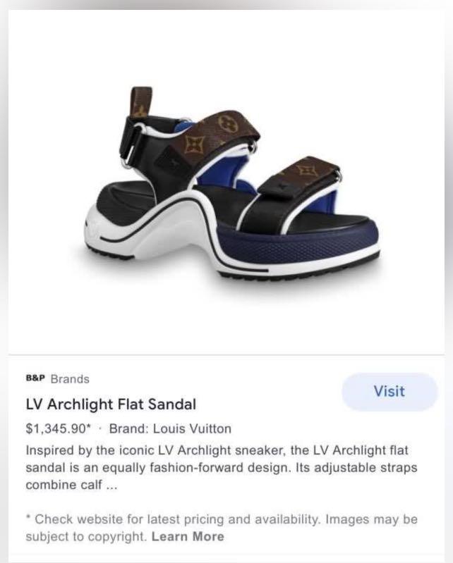 Louis Vuitton 2022 SS Lv Archlight Flat Sandal (1AA1B8)