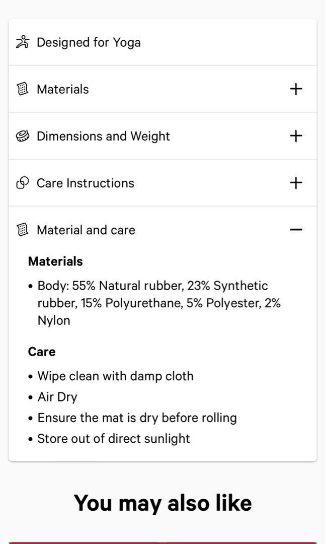 Lululemon yoga mat, Sports Equipment, Exercise & Fitness, Exercise Mats