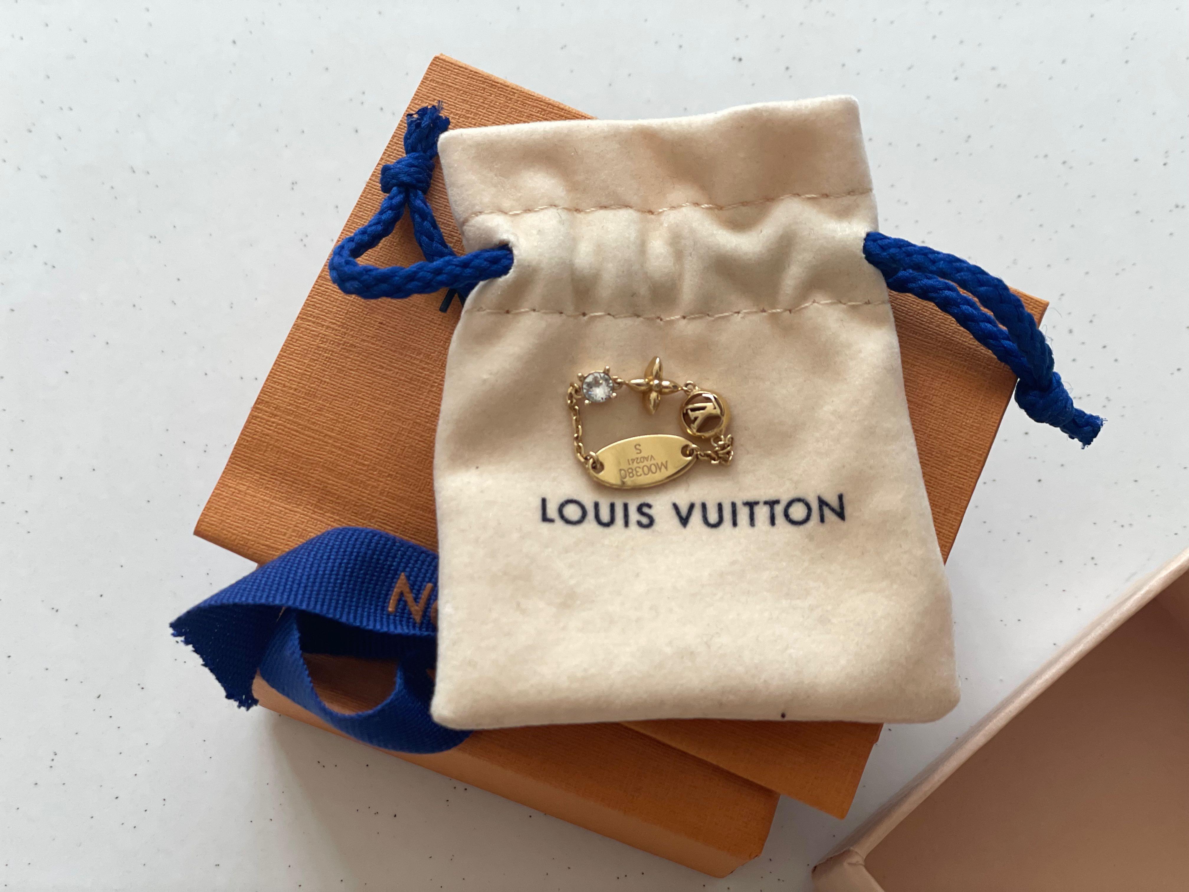 LOUIS VUITTON Petit Louis Ring S Gold 977061