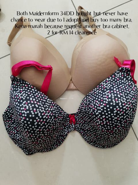 Bra 34DD 2 for RM14, Women's Fashion, New Undergarments