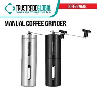 Manual Coffee Grinder Conical Burr Mill Bean Hand Grinder Portable French Press Steel Adjustable