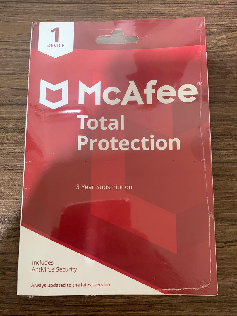 McAfee Total Protection Antivirus - 3 years 1 device ...