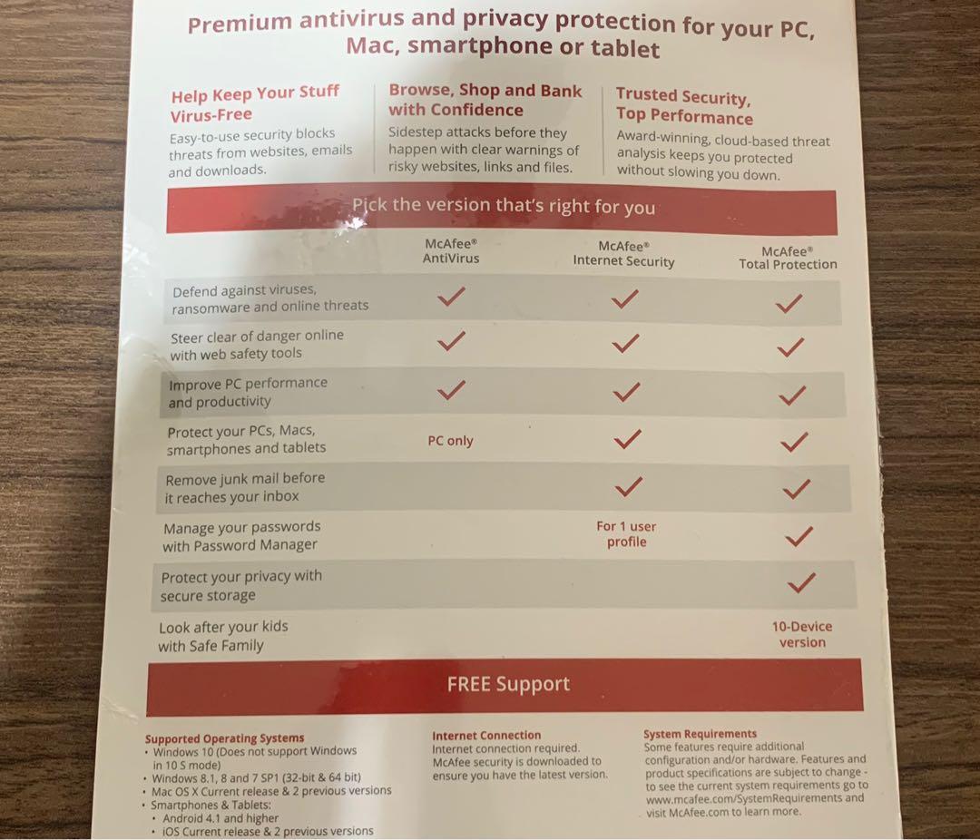McAfee Total Protection Antivirus - 3 years 1 device ...