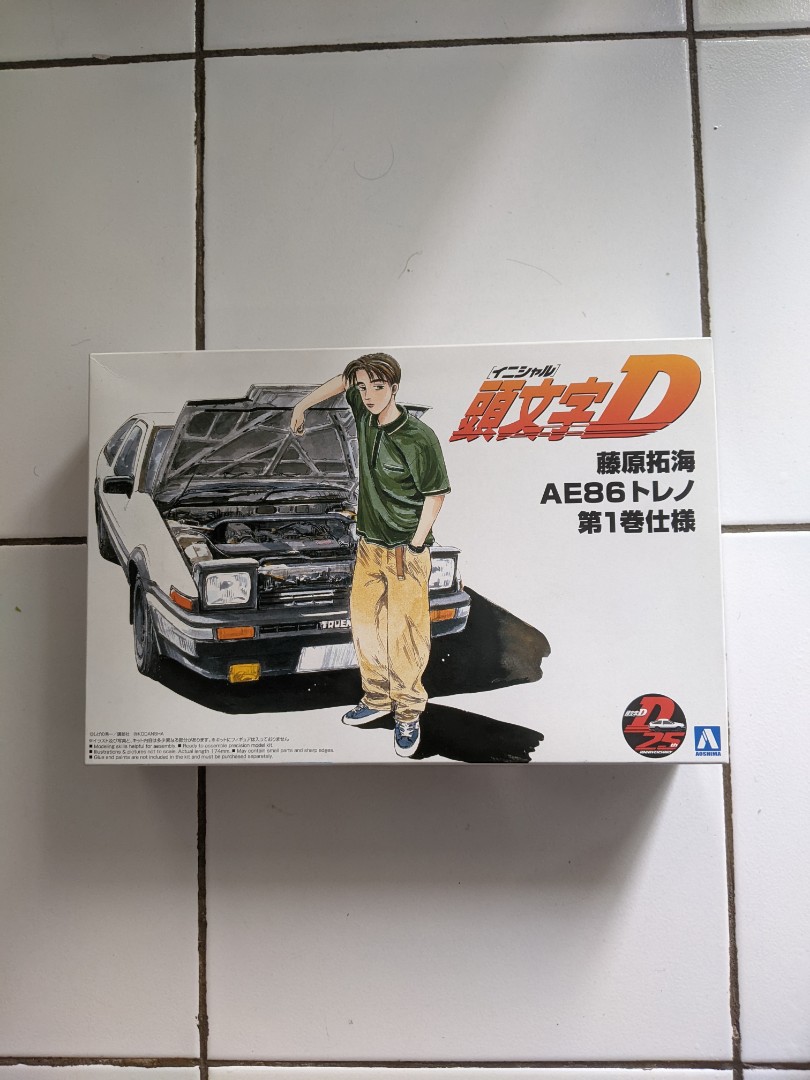 MODEL KIT INITIAL D TOYOTA AE86 TAKUMI AOSHIMA, Toys & Collectibles, Mainan di Carousell