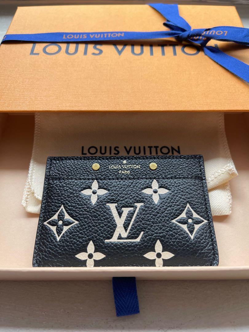 LOUIS VUITTON Card Holder Monogram Empreinte Leather Bicolor