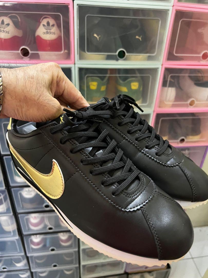 Nike cortez leather metallic sales