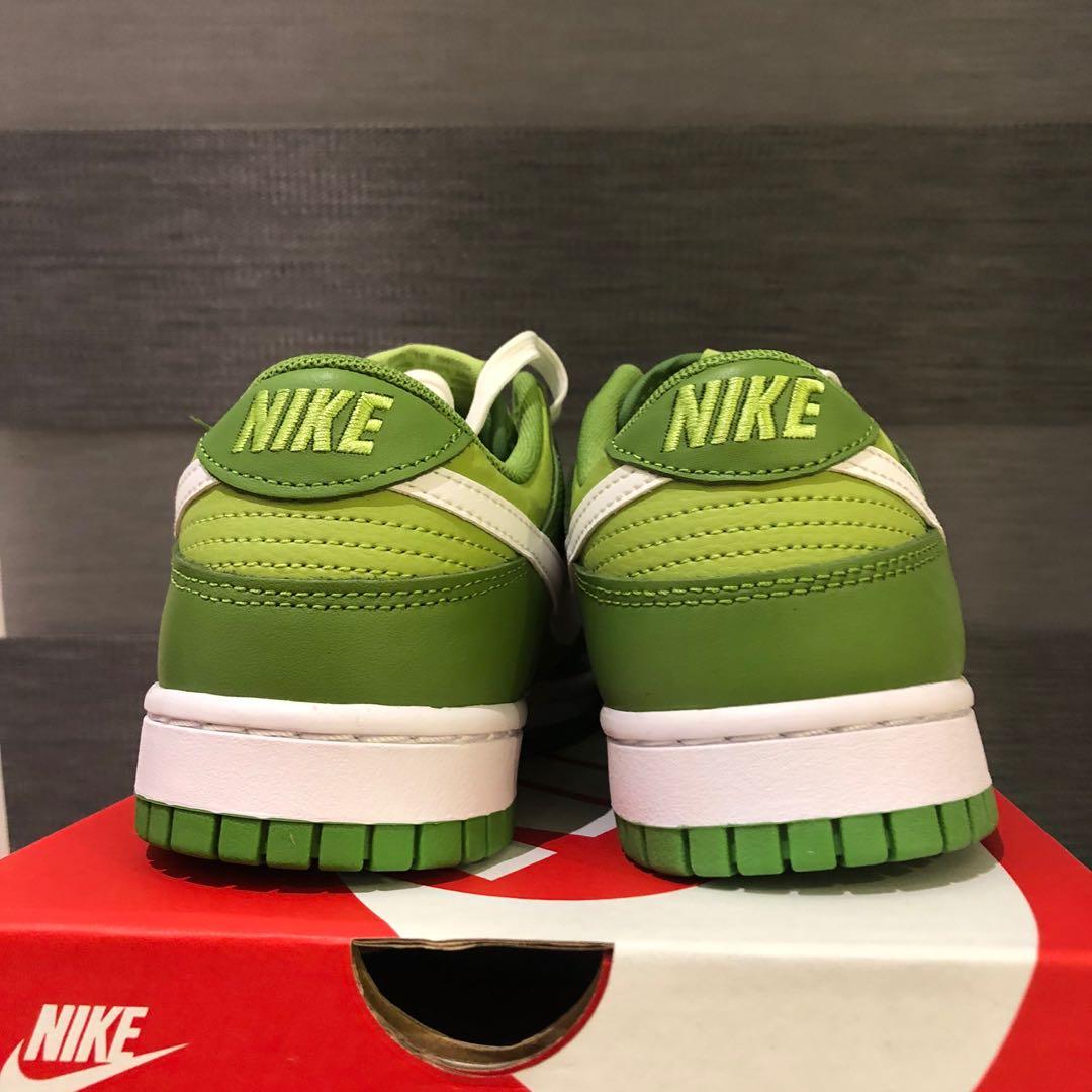 Nike Dunk Low Vivid Green/Kermit, Men's Fashion, Footwear