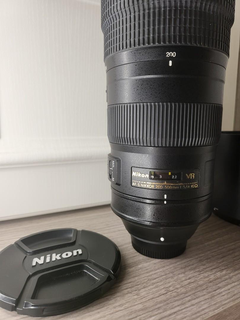 Nikon Af-s 200-500mm F5.6E Ed VR 有防震, 攝影器材, 鏡頭及裝備