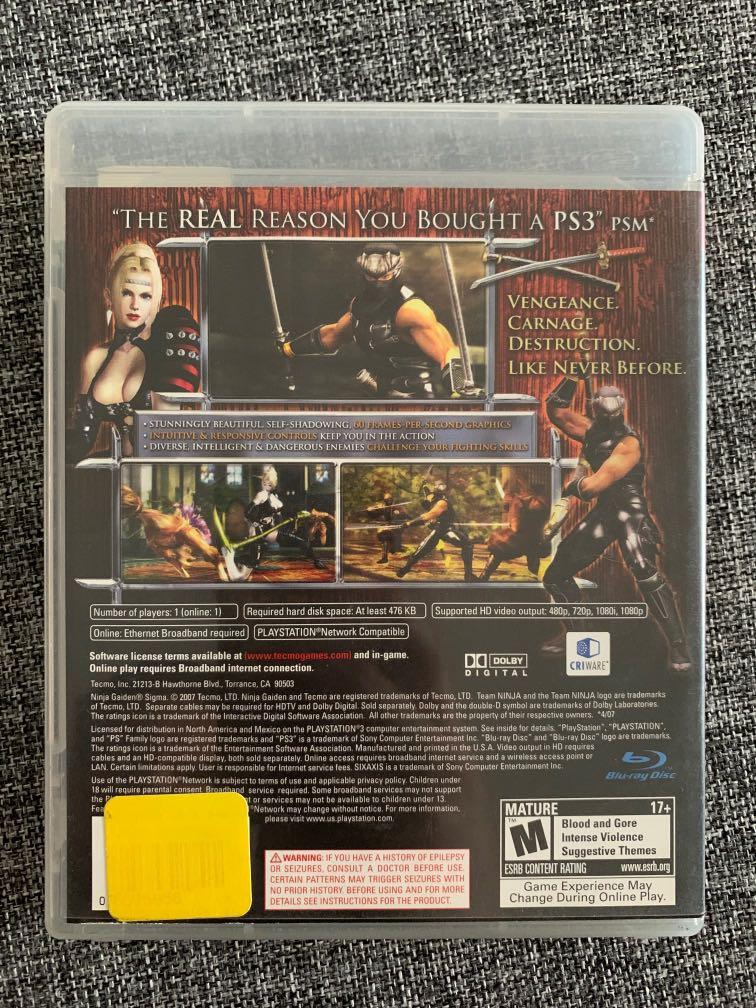 Ninja Gaiden Sigma PS3 Games Used (Category: PlayStation) located in Makati City. Submitted by joeytanyag (Listing ID 1159770512, Image 2). Description: .