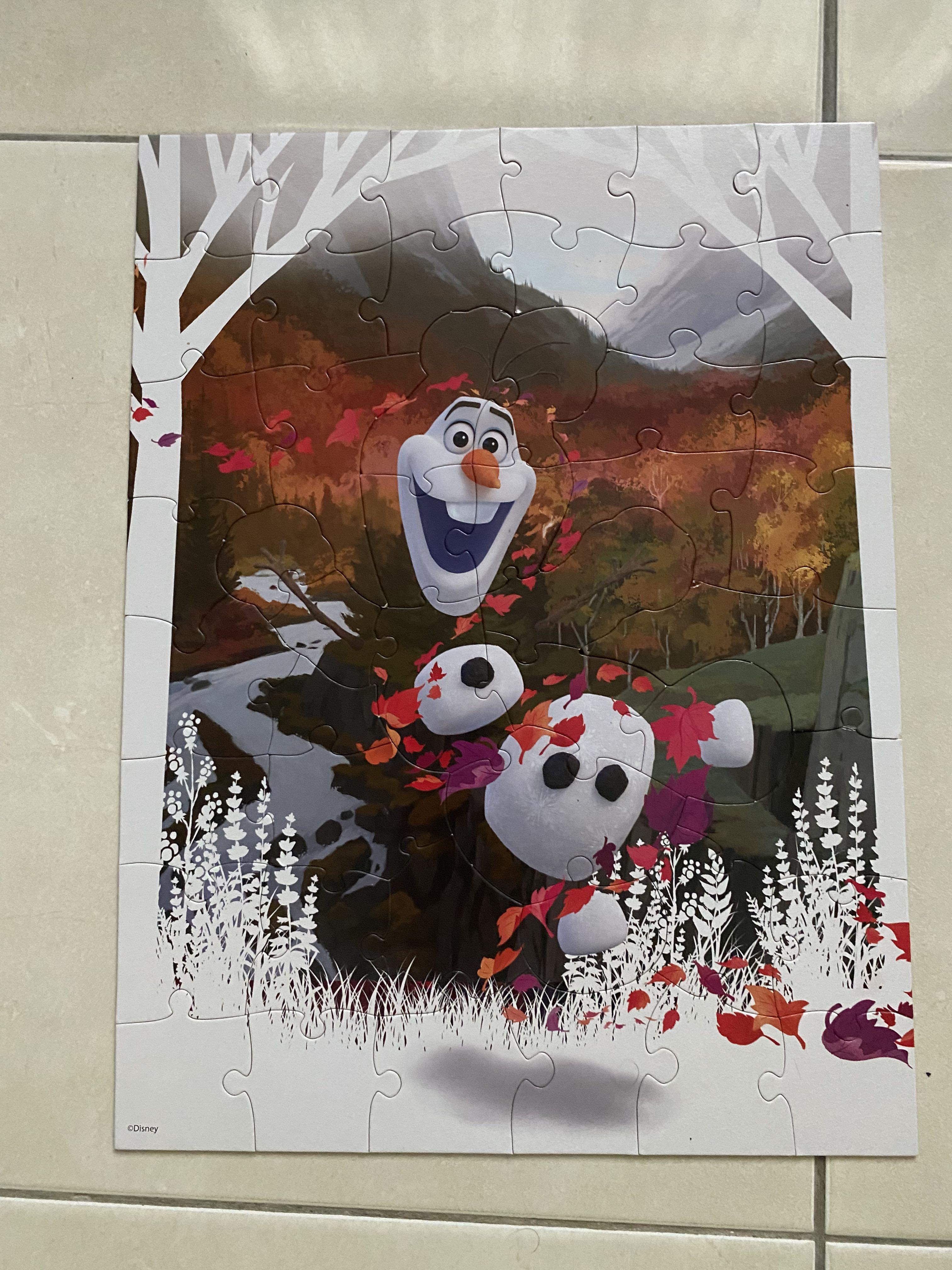 Olaf puzzle, Hobbies &amp; Toys, Toys &amp; Games on Carousell