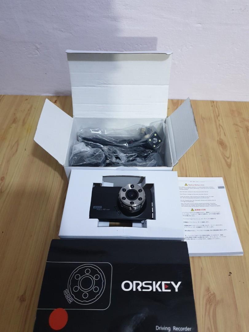 ORSKEY Dash Cam Front and Rear 1080P Full HD Dual Dash Camera In Car