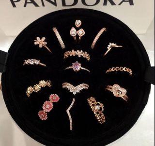 Pandora rosegold ring each