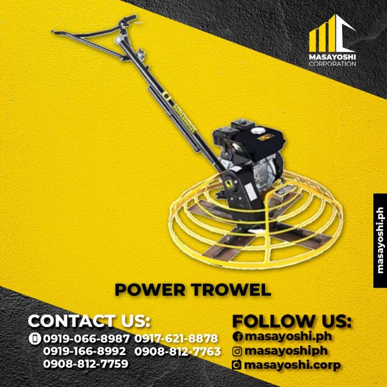 PowerHouse Power Trowel 36" Blade w/ Original Robin EY20 Gasoline 5 HP