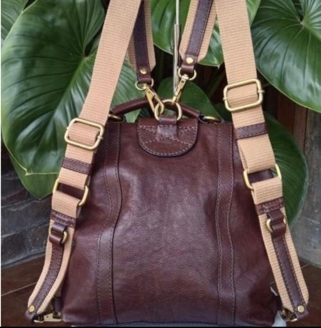 Preloved tas fossil emilia backpack