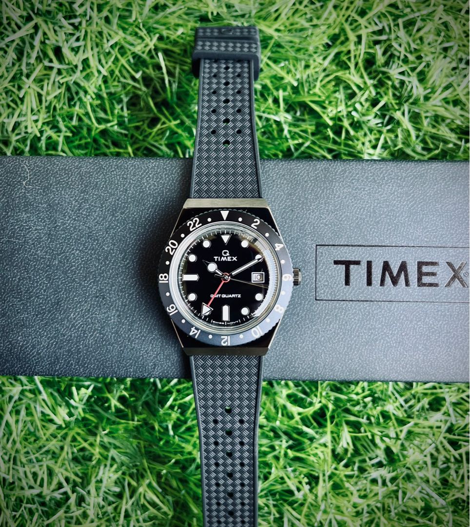 Q Timex GMT, Men's Fashion, Watches & Accessories, Watches on Carousell