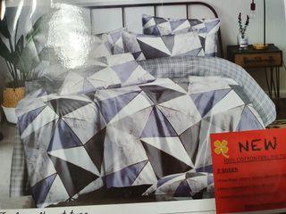 Queen Bedsheet Set + Pillow + Bolster Cover