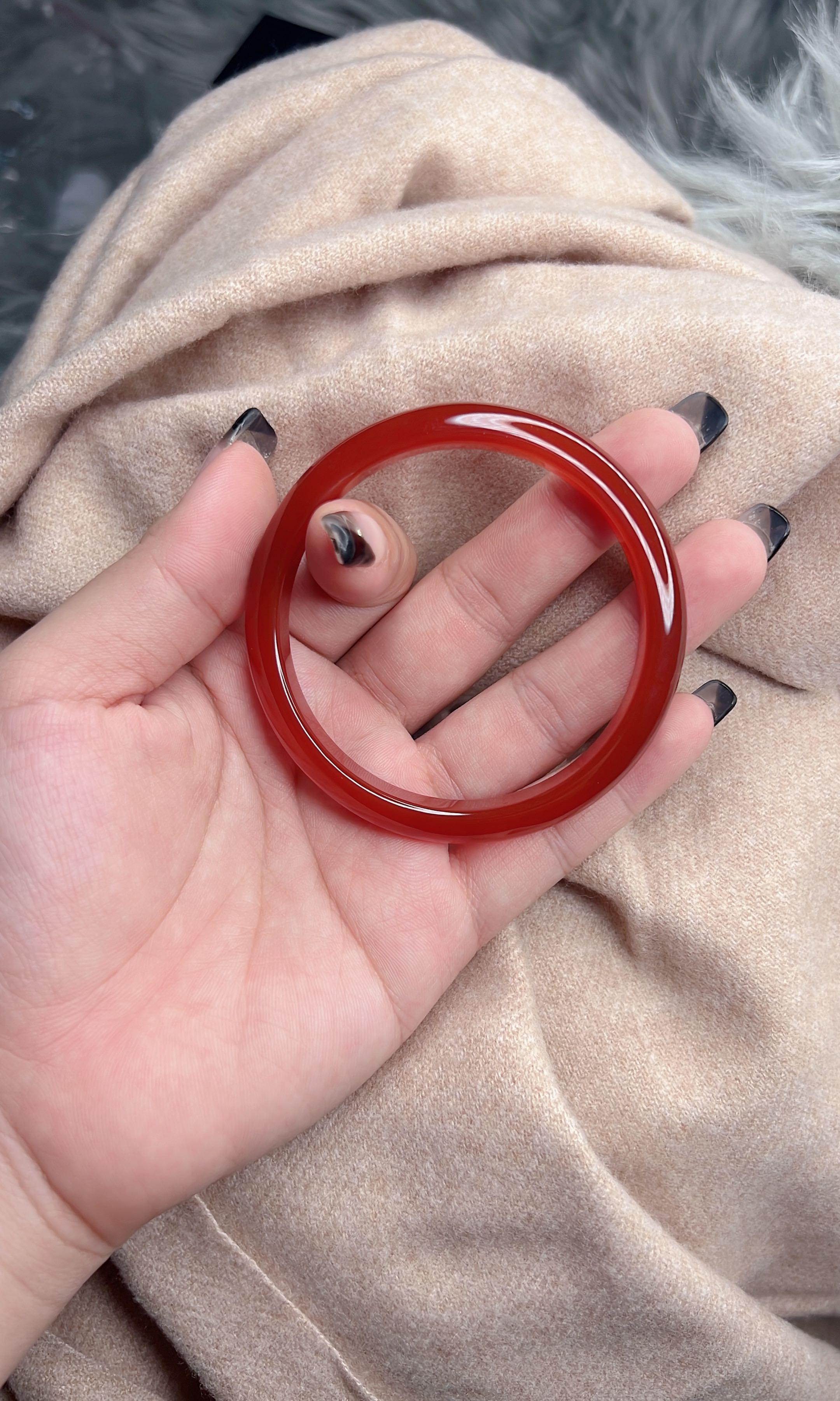 Red Jade Bangle