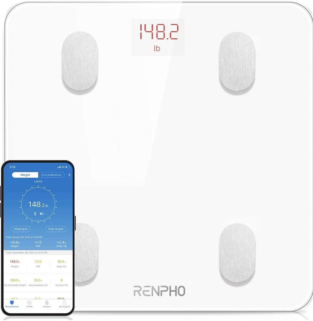 RENPHO Digital Smart Bathroom Weight Scales for Body Bluetooth Body Fat Scale 