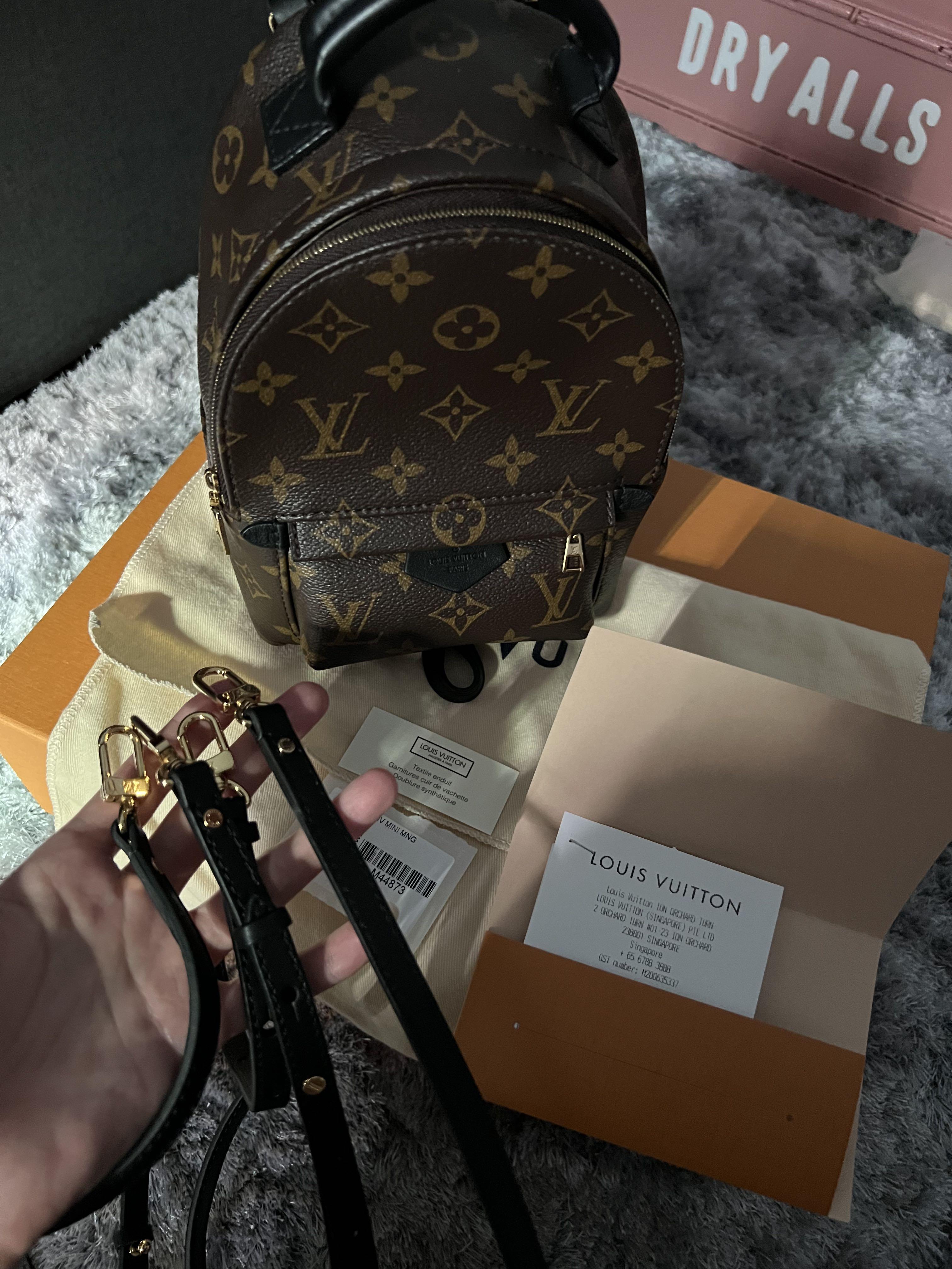 Authenticated Used LOUIS VUITTON Louis Vuitton Palm Springs Backpack MINI  Monogram Rucksack M44873 