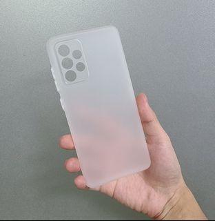 <包平郵>Samsung A52 phone case 三星A52手機殼 磨砂透白 保護套 超薄裸機感