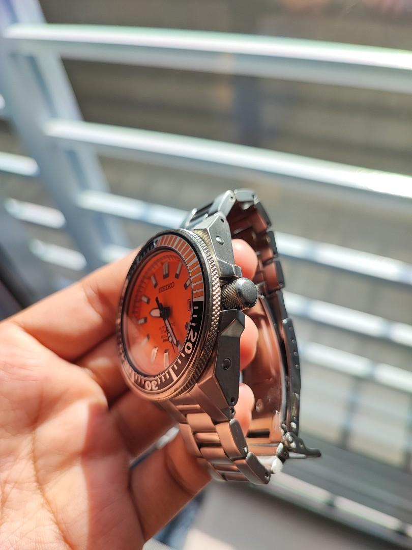 Seiko Samurai Orange Titanium, Men's Fashion, Watches & Accessories,  Watches on Carousell