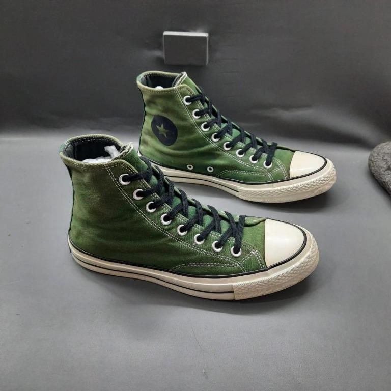 Sepatu Converse Chuck Taylor Hi Top Fire green black 163332C Size 42