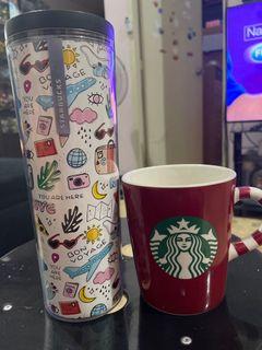 Set of Authentic Starbucks Tumbler and Mug