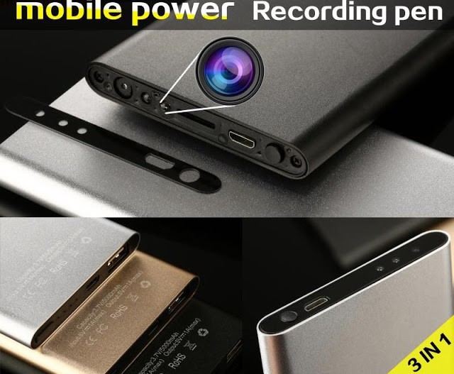 Spy camera battery bank hd, Photography, Video Cameras on Carousell