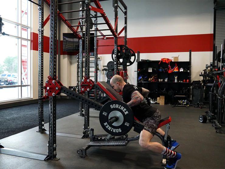 Squat Rack Jammer / ISO Arms Fully Lockable at top. Multi Uses, Sports