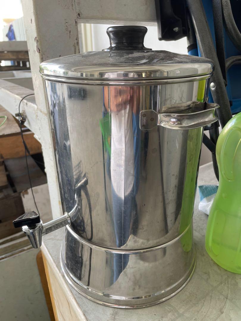 Stainless steel water canister with tap, TV & Home Appliances, Kitchen ...