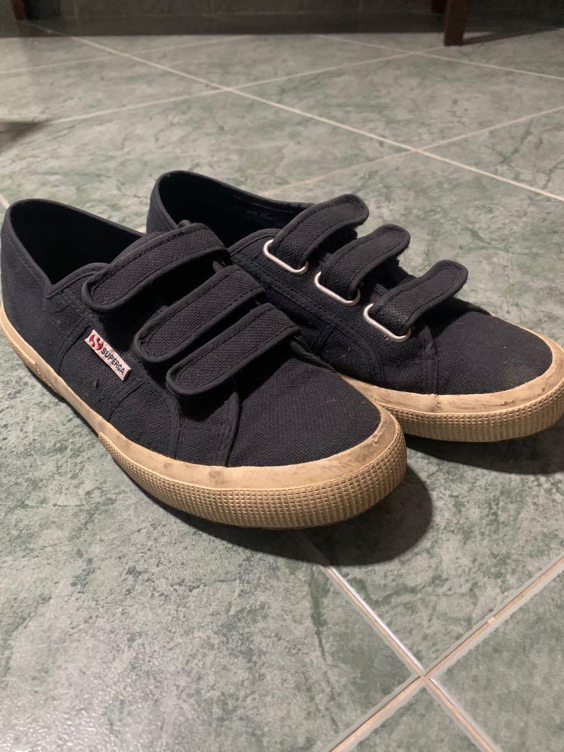 Superga sales black strap