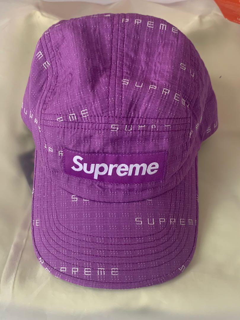 Supreme Geometric Ripstop Camp Cap Purple - SS19 - US