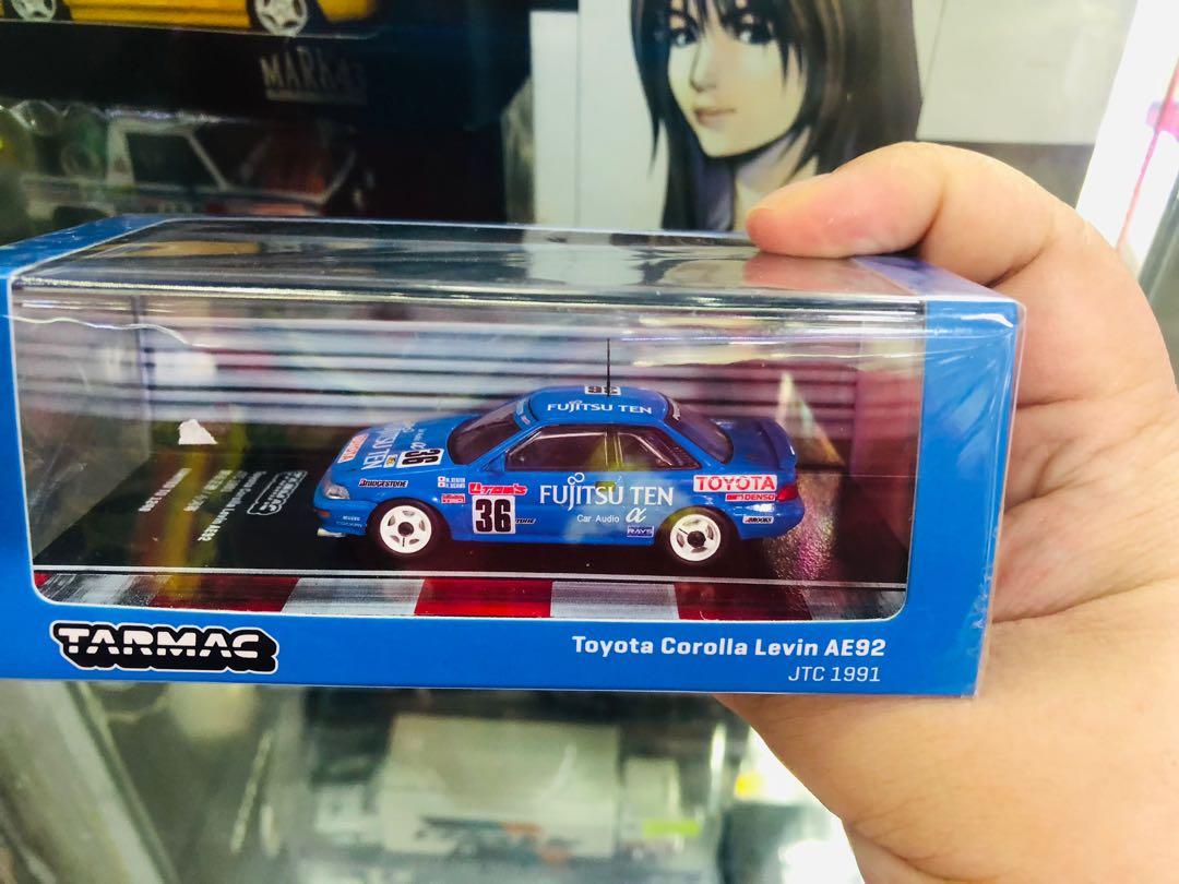 Tarmac Works Hobby64 1 64 合金模型車 Toyota Corolla Levin Ae92 Jtc 1991 関谷正徳 小河等 興趣及遊戲 玩具 遊戲類 Carousell