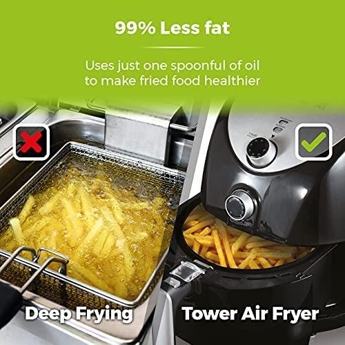 Tower T17021 Manual Air Fryer Oven with Rapid Air Circulation and