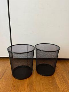 Two waste paper / office bins