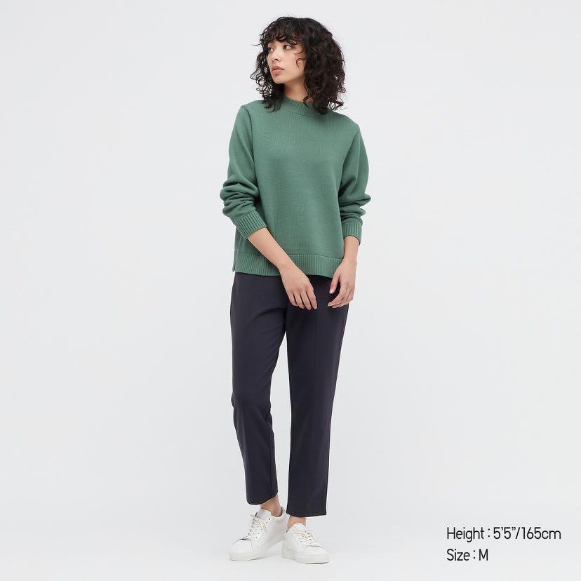 Uniqlo Ponte Slim Pants in Navy, Women 
