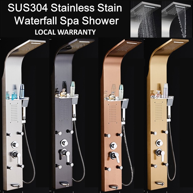 Upgraded SUS304 Stainless Steel Spa Shower Set / Spa Jet Rainfall ...