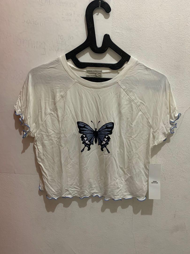 Urban Outfitters Butterfly Tee, Fesyen 