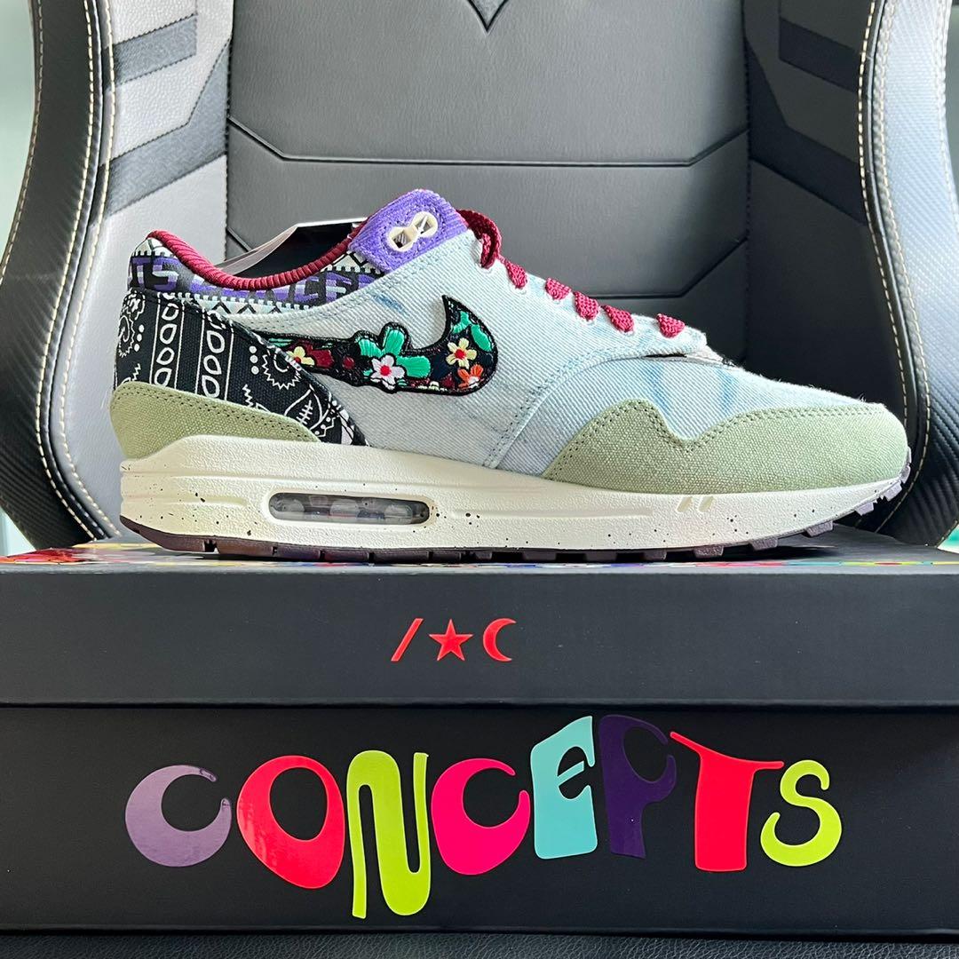 US10.5 Concepts x Nike Air Max 1 Olive Canvas Mellow