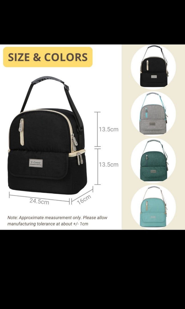 V cool double layer breastfeeding cooler bag, Babies & Kids, Nursing