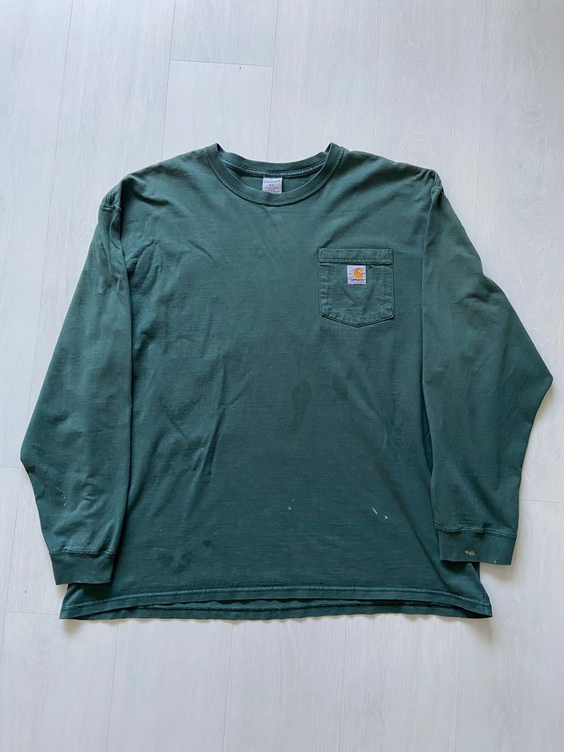 Vintage Carhartt Green Long Sleeve Tee 