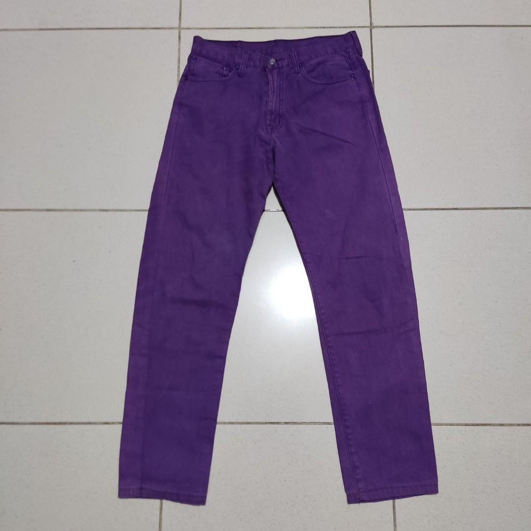 Vintage Levi s 501 purple jeans Men s Fashion Bottoms Jeans on